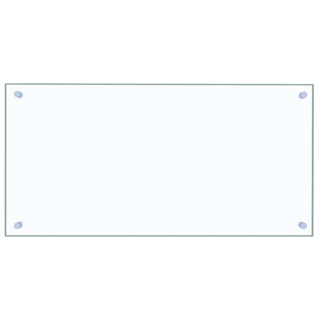 Kitchen Backsplash Transparent 80 x 40 cm Tempered Glass