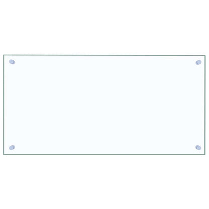 Kitchen Backsplash Transparent 80 x 40 cm Tempered Glass