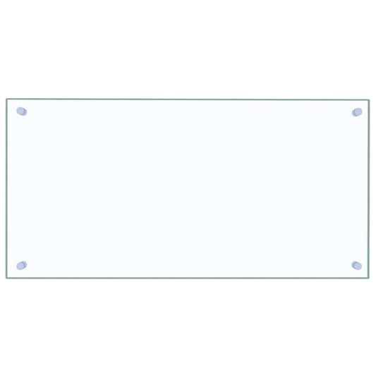 Kitchen Backsplash Transparent 80 x 40 cm Tempered Glass