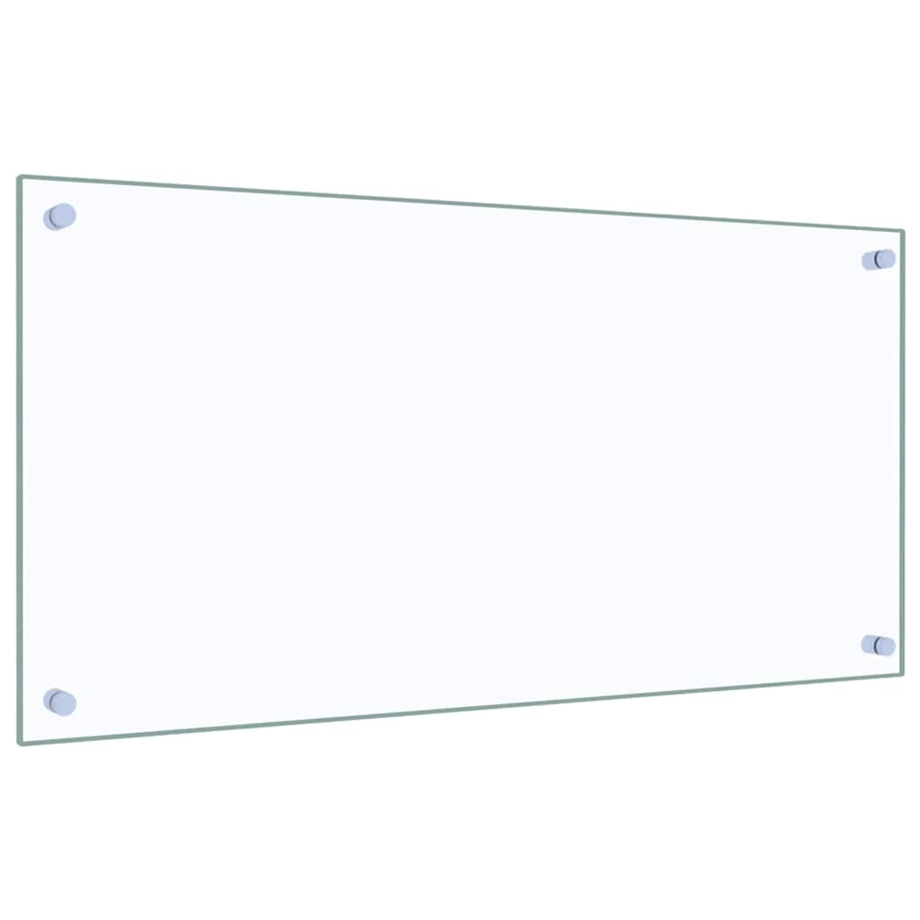Kitchen Backsplash Transparent 80 x 40 cm Tempered Glass