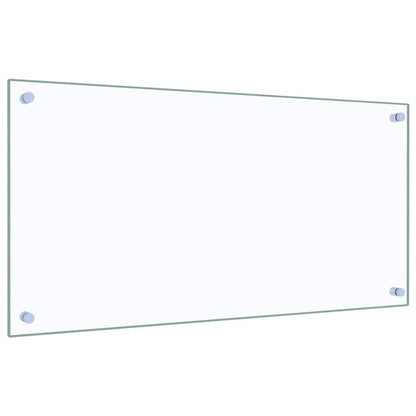 Kitchen Backsplash Transparent 80 x 40 cm Tempered Glass