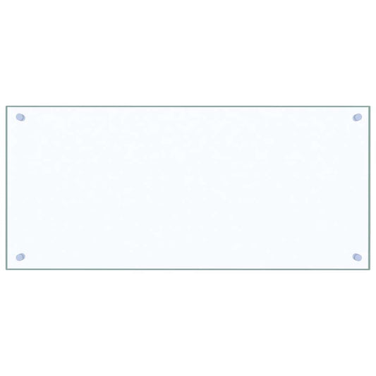 Kitchen Backsplash Transparent 90 x 40 cm Tempered Glass