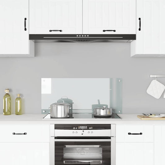Kitchen Backsplash Transparent 90 x 40 cm Tempered Glass
