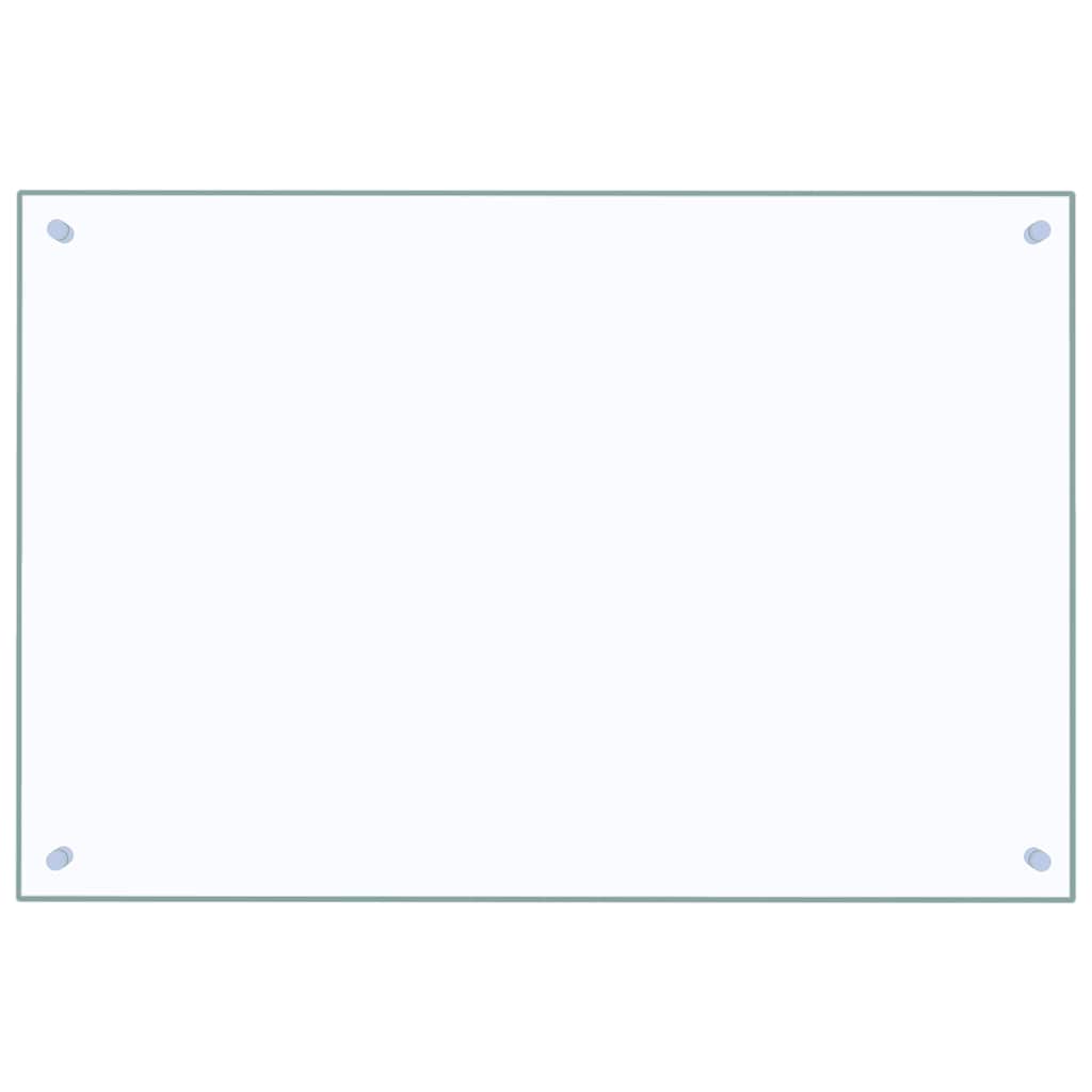 Kitchen Backsplash Transparent 90 x 60 cm Tempered Glass