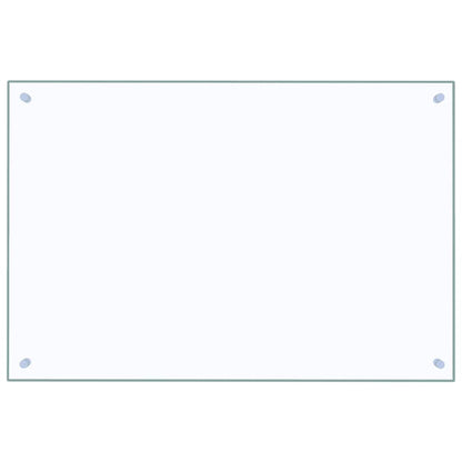 Kitchen Backsplash Transparent 90 x 60 cm Tempered Glass
