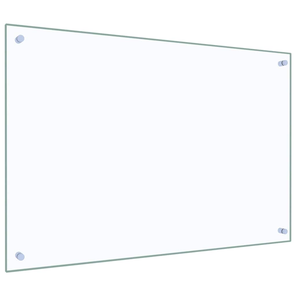 Kitchen Backsplash Transparent 90 x 60 cm Tempered Glass