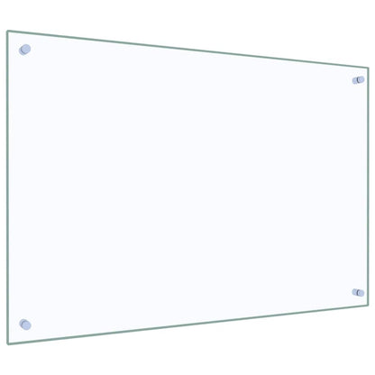 Kitchen Backsplash Transparent 90 x 60 cm Tempered Glass