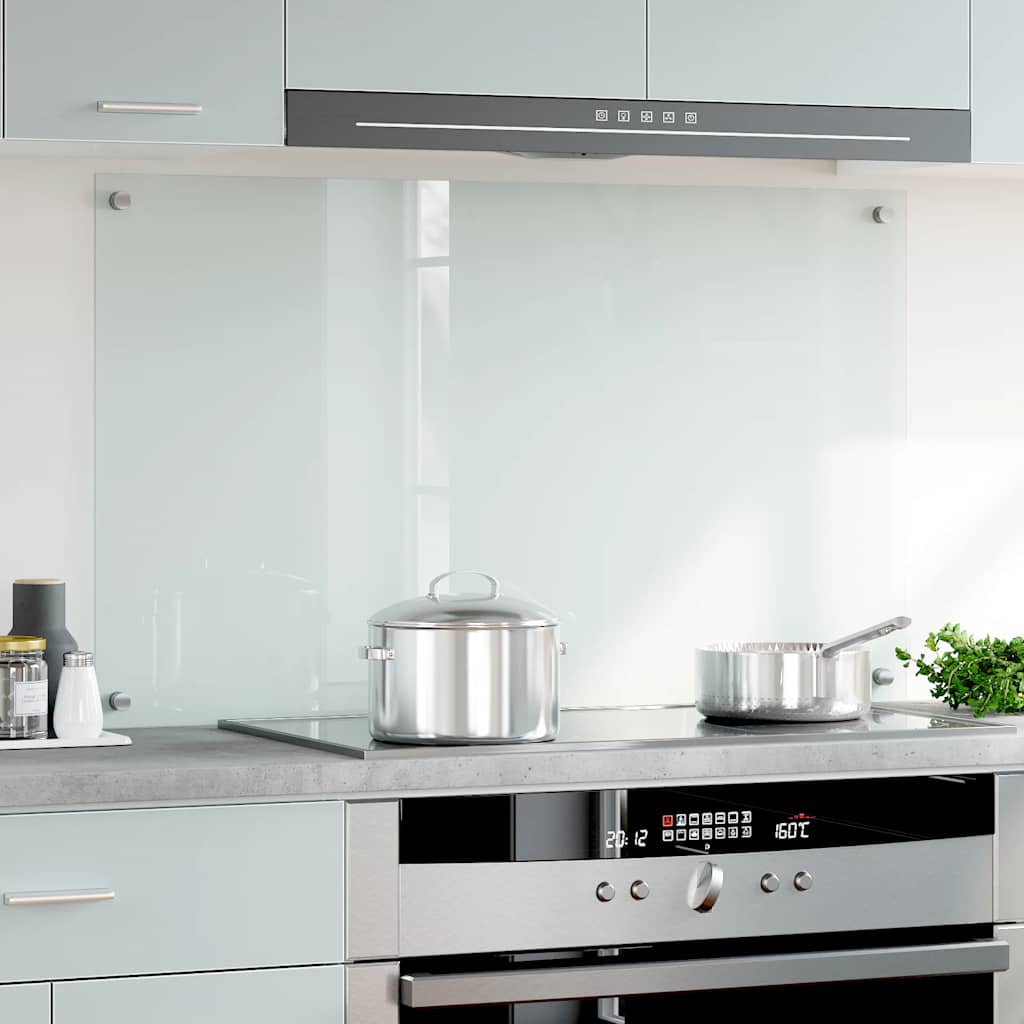 Kitchen Backsplash Transparent 100 x 60 cm Tempered Glass