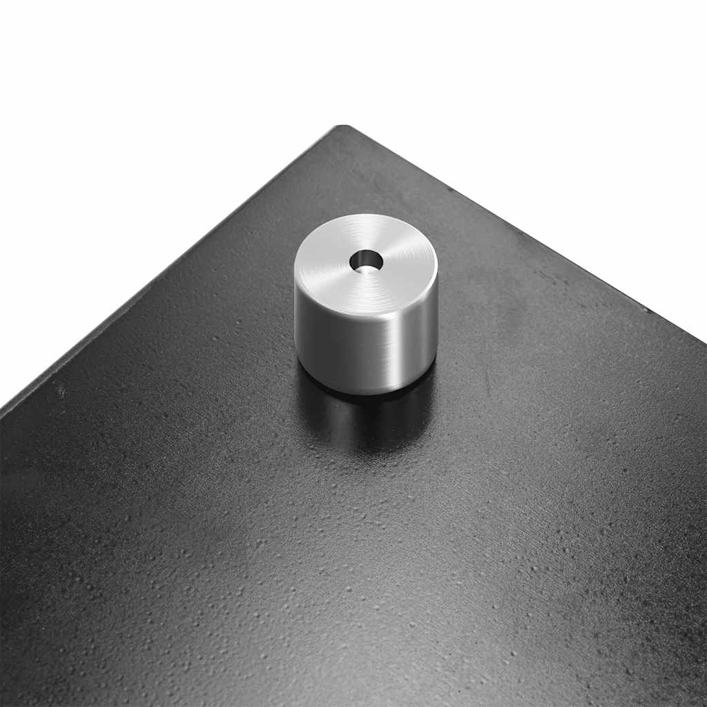 Kitchen Backsplash Black 70 x 40 cm Tempered Glass