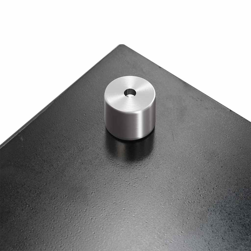 Kitchen Backsplash Black 70 x 60 cm Tempered Glass