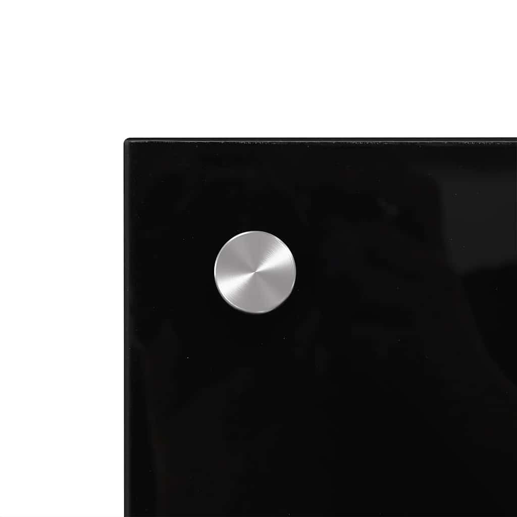Kitchen Backsplash Black 70 x 60 cm Tempered Glass