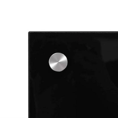 Kitchen Backsplash Black 70 x 60 cm Tempered Glass