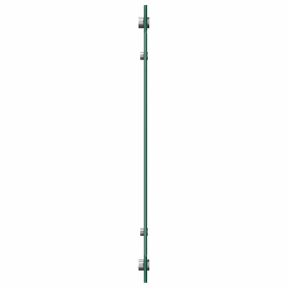 Kitchen Backsplash Black 80 x 40 cm Tempered Glass