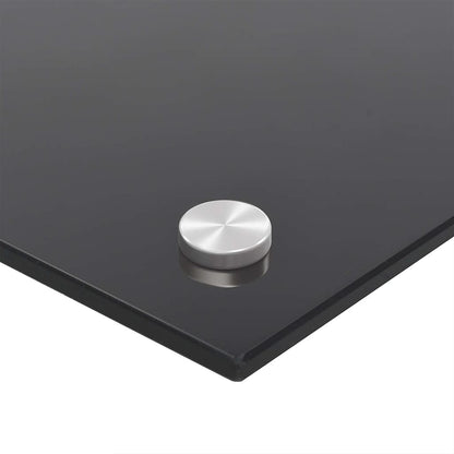 Kitchen Backsplash Black 100 x 40 cm Tempered Glass