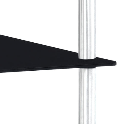 Shelf | Black | Tempered glass, stainless steel | Compact | Shelf