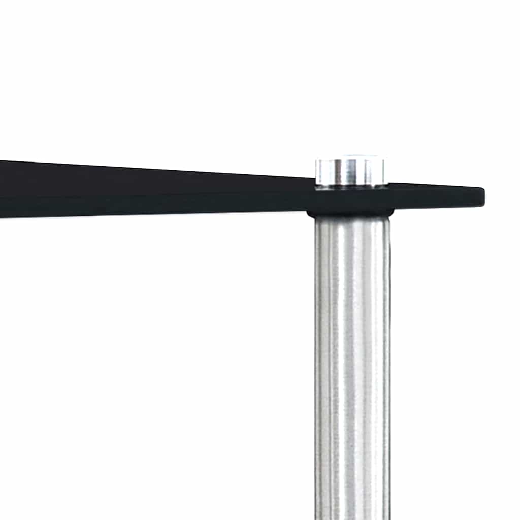 Nesting Tables 3 pcs Black Tempered Glass