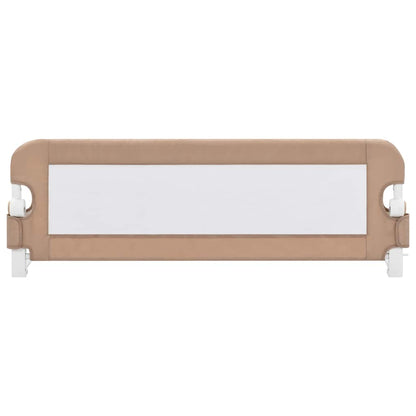 Toddler Safety Bed Rail Taupe 120x42 cm Polyester