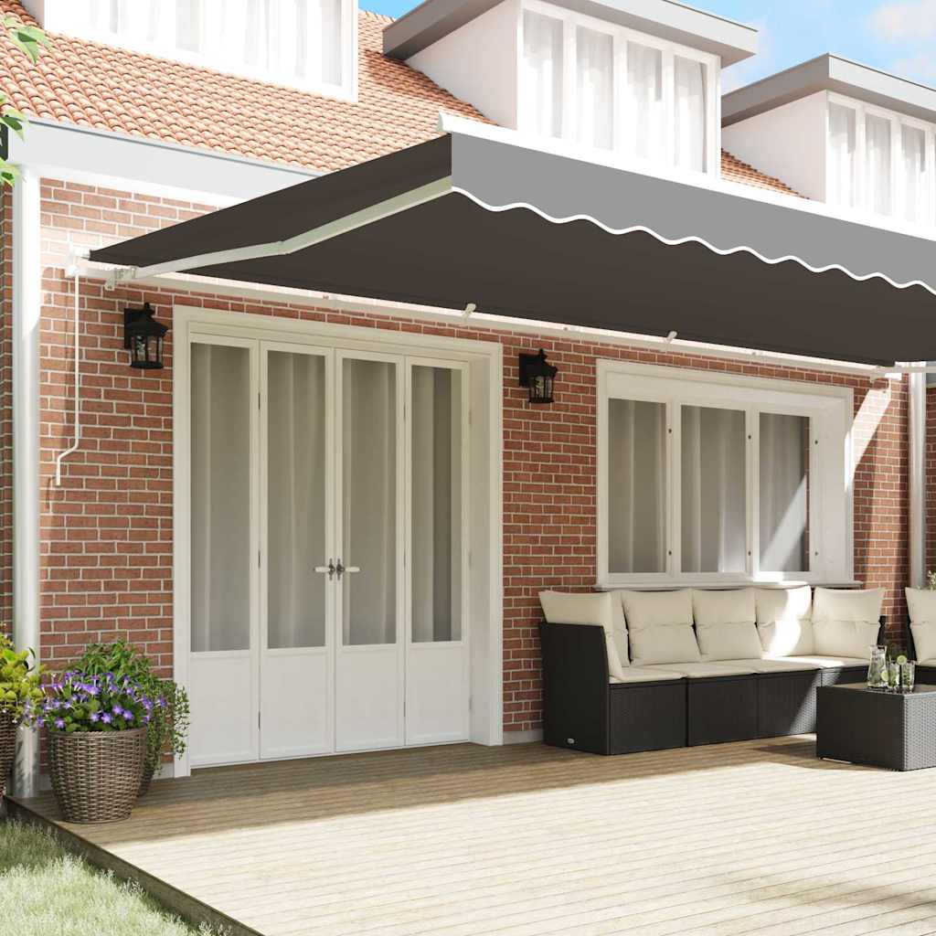 Awning Frame Manual White 600 x 300 cm Aluminium