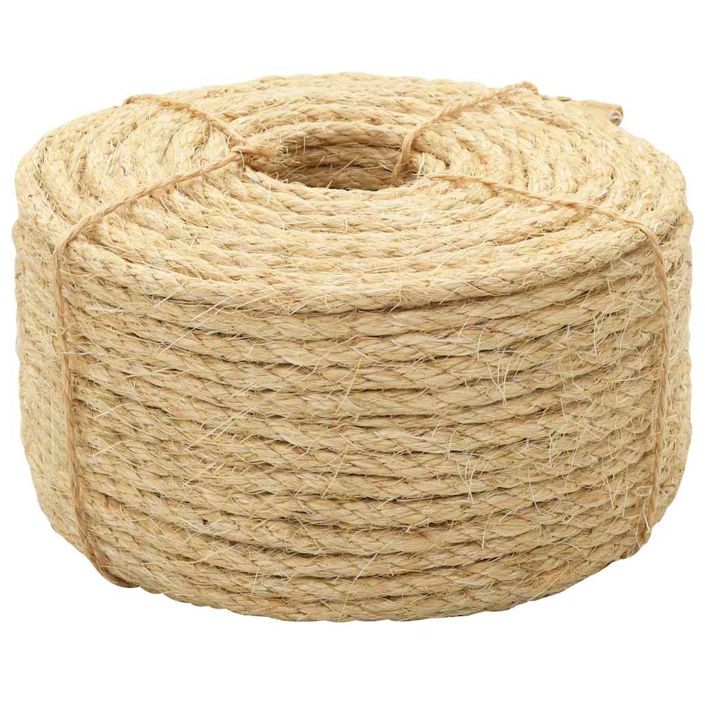 144793 vidaXL Rope 100% Sisal 6 mm 500 m