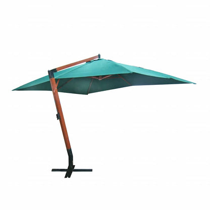 40079 vidaXL Floating Parasol Melia 300 x 400 cm Green