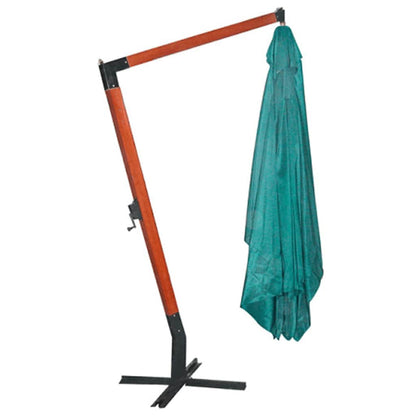 40079 vidaXL Floating Parasol Melia 300 x 400 cm Green