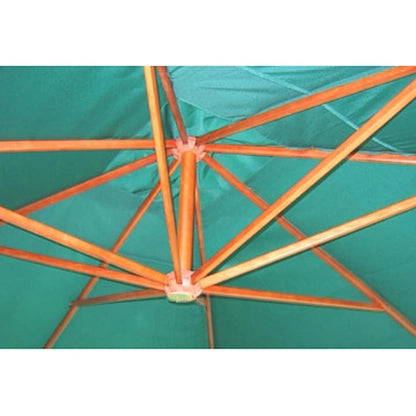 40079 vidaXL Floating Parasol Melia 300 x 400 cm Green