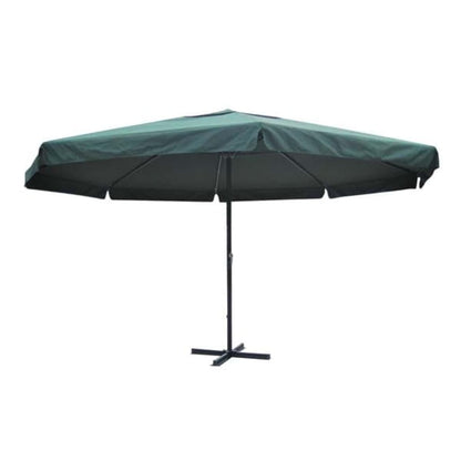 Garden Parasol | Green | Aluminium, Polyester | Large | Height-Adjustable