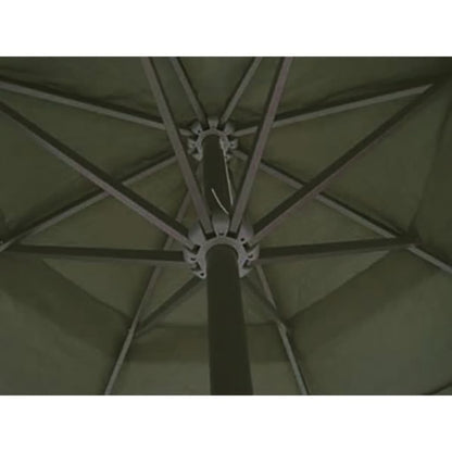 Garden Parasol | Green | Aluminium, Polyester | Large | Height-Adjustable