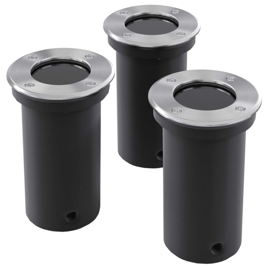 Garden Light |  Set of 3 | Black | Stainless steel | Small |  Tough