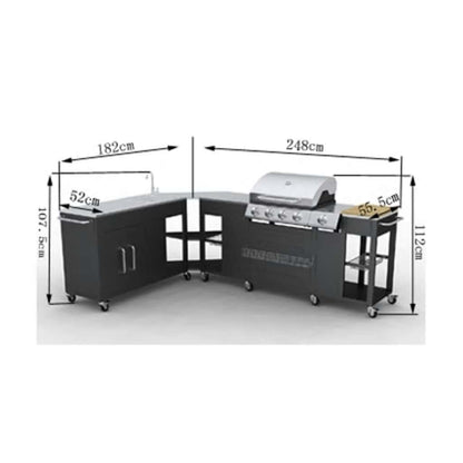 Outdoor Kitchen Barbecue Missouri 4 Burners