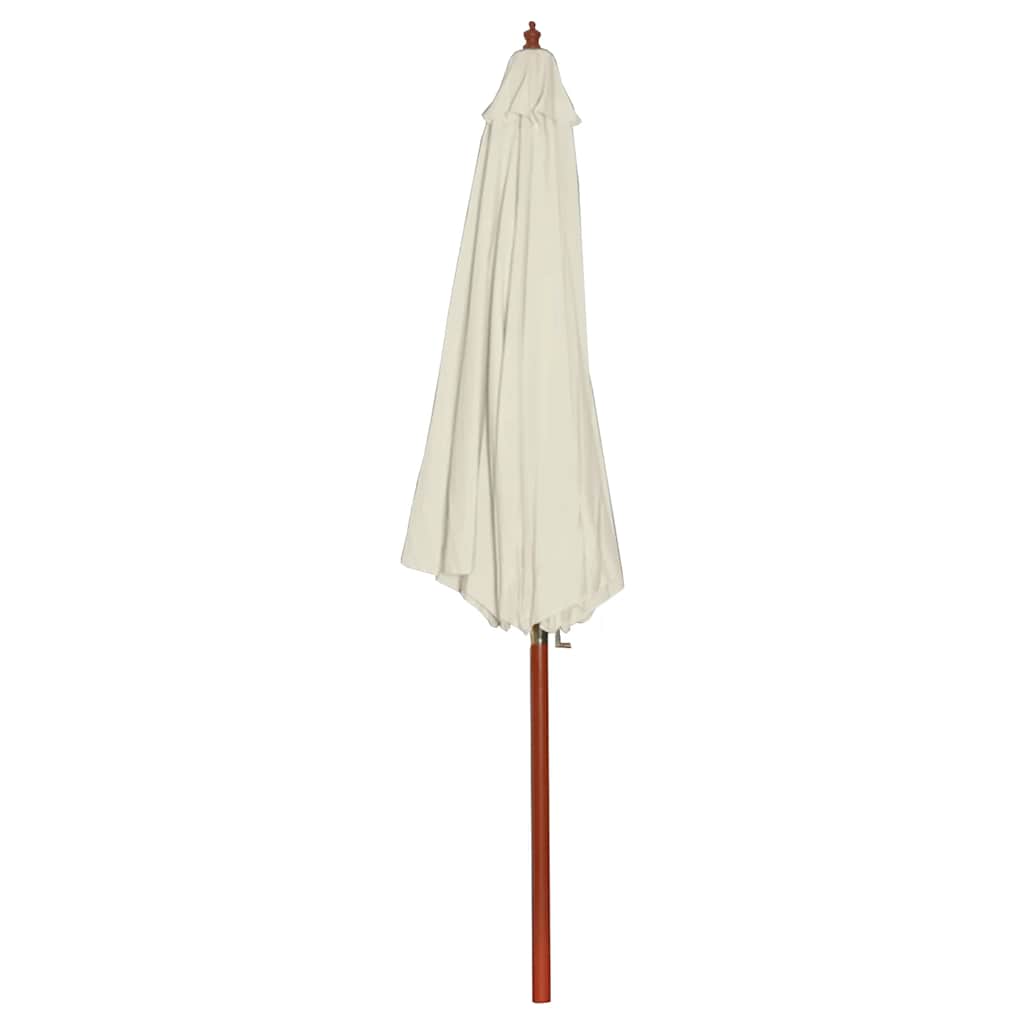 40437 vidaXL Parasol 300x258 cm Sand White