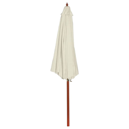 40437 vidaXL Parasol 300x258 cm Sand White