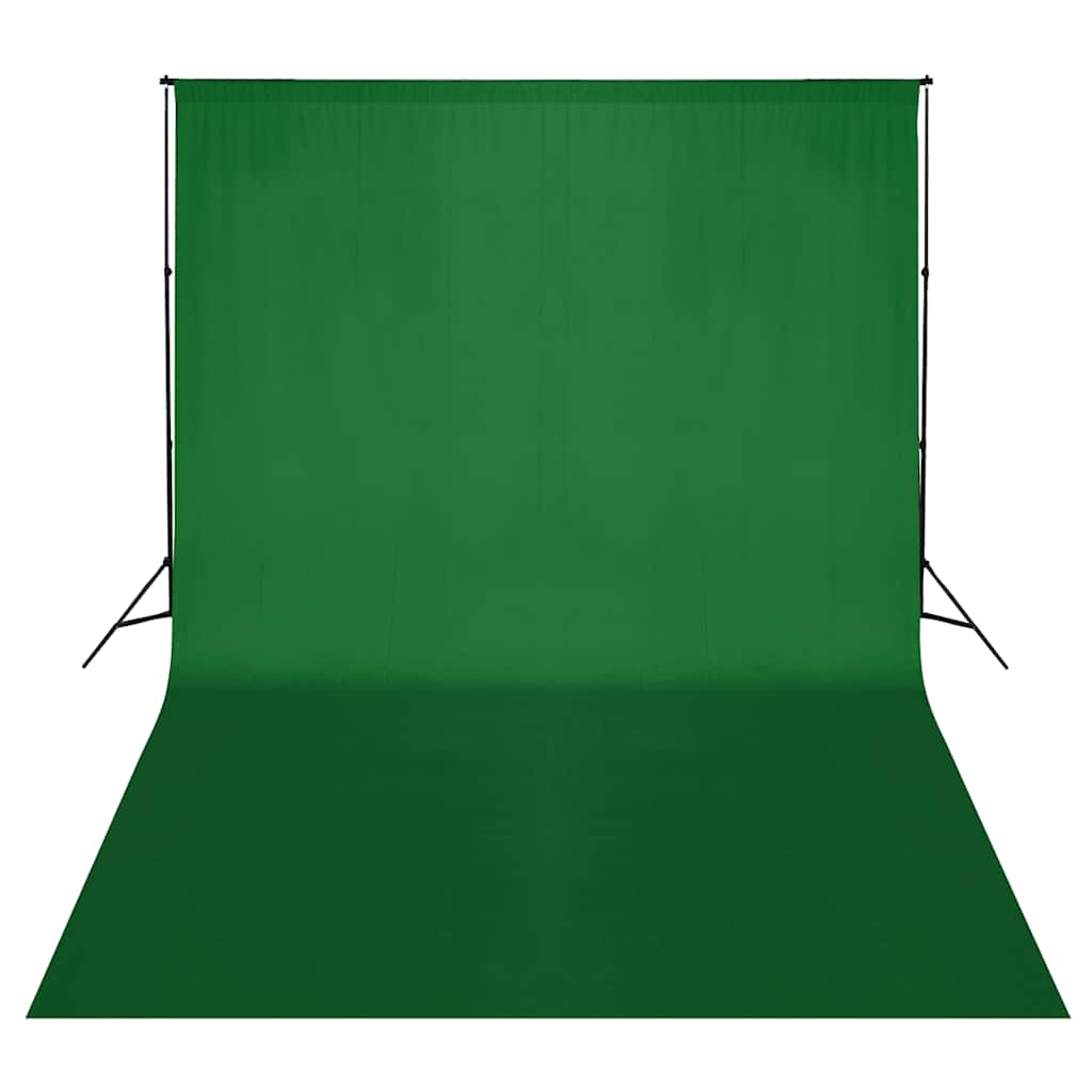 160069 vidaXL Backdrop Support System 500 x 300 cm Green