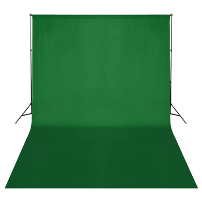 160069 vidaXL Backdrop Support System 500 x 300 cm Green