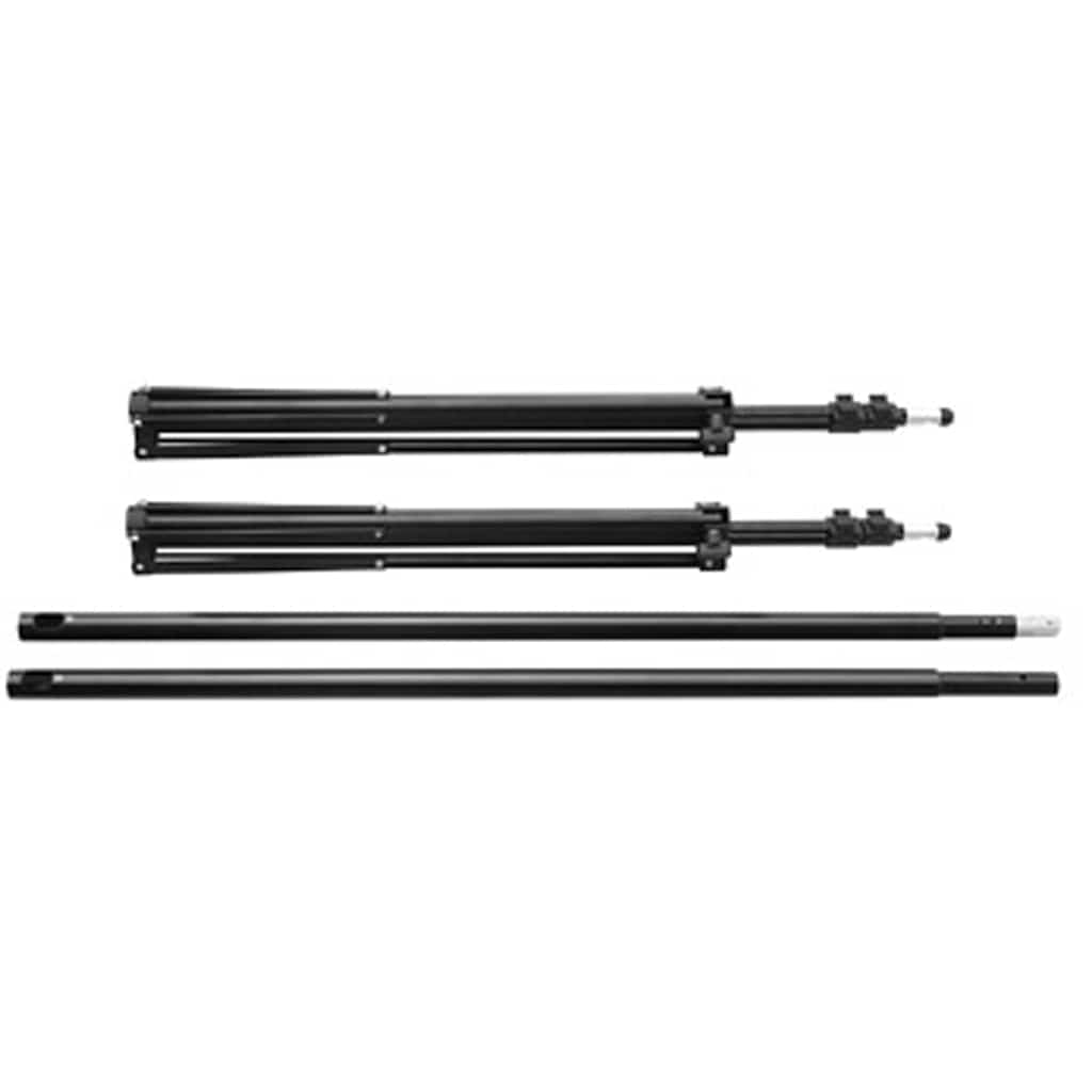 160070 vidaXL Backdrop Support System 500 x 300 cm Black