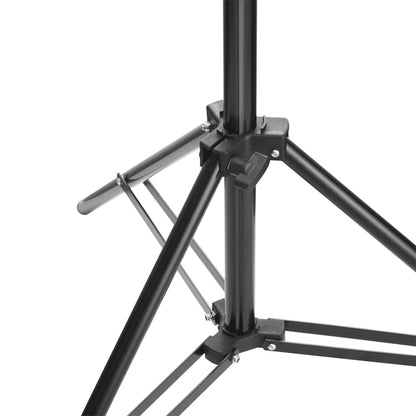160070 vidaXL Backdrop Support System 500 x 300 cm Black