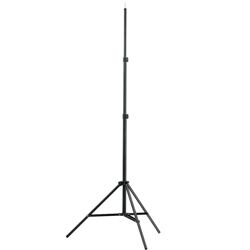 160071 vidaXL Telescopic Background Support System + White Backdrop 3 x 5 m