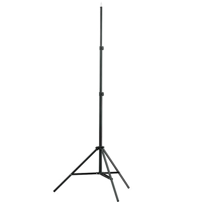 160071 vidaXL Telescopic Background Support System + White Backdrop 3 x 5 m
