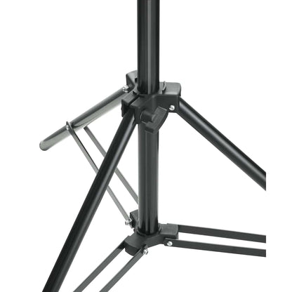 160071 vidaXL Telescopic Background Support System + White Backdrop 3 x 5 m