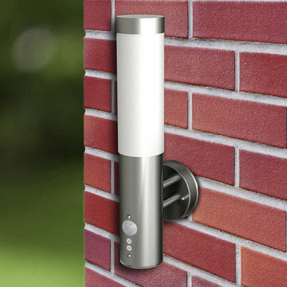 Outdoor Wall Lamps 2 pcs with Motion Detector Stainless Steel