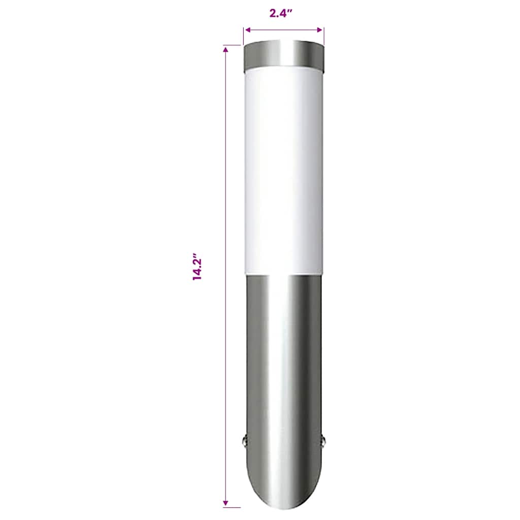 Outdoor Wall Lights 2 pcs Stainless Steel