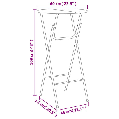 Bar Tables 4 pcs with MDF Tabletop White