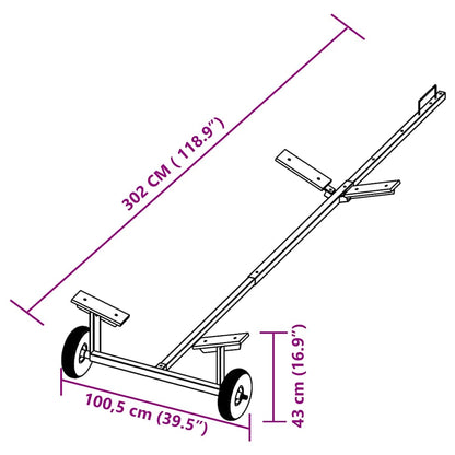 90305 vidaXL Boat Trailer