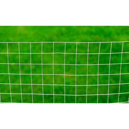 Mesh Fence Galvanised Steel Square 1x25 m Silver