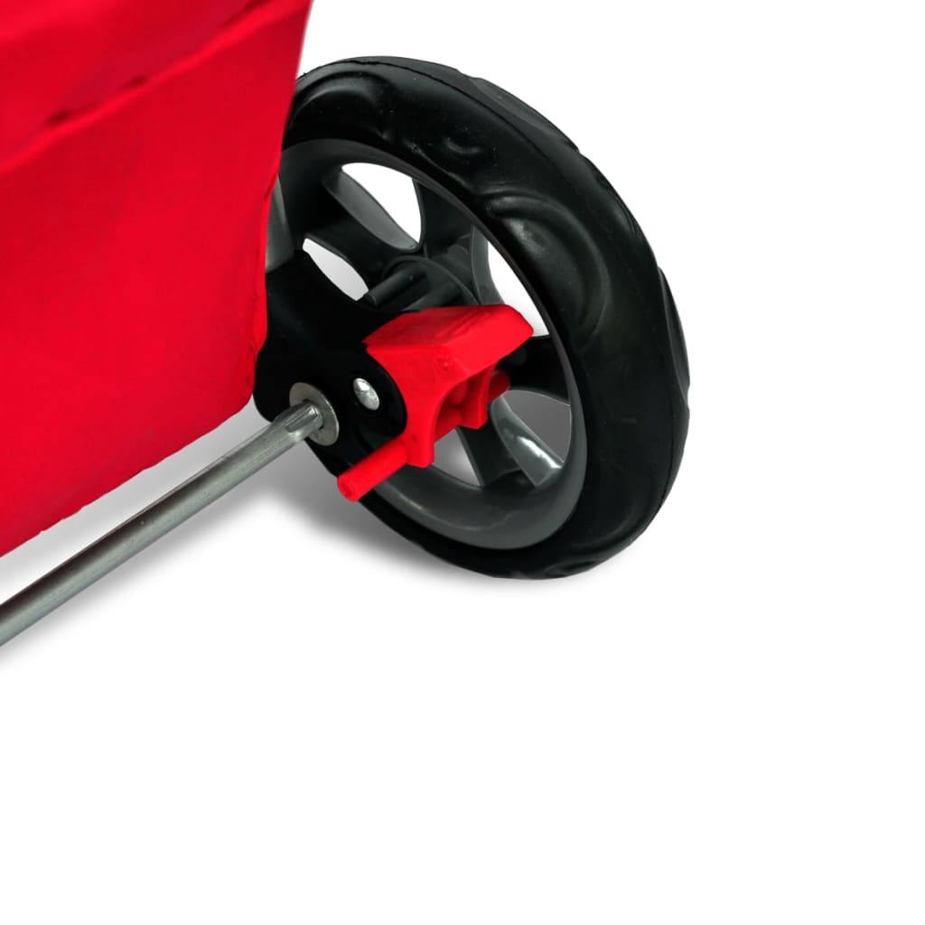 Folding Pet Stroller Dog/Cat Travel Carrier Red