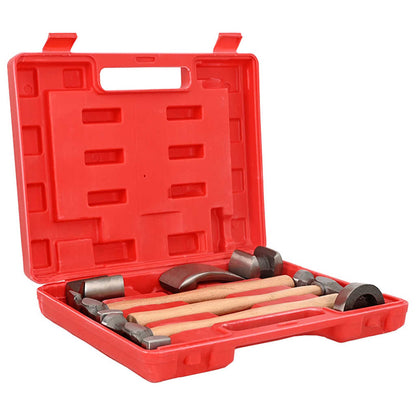7-Piece Auto Body Hammer and Dolly Dent Repair Set