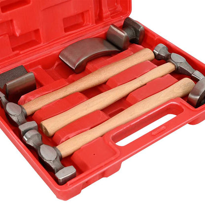 7-Piece Auto Body Hammer and Dolly Dent Repair Set