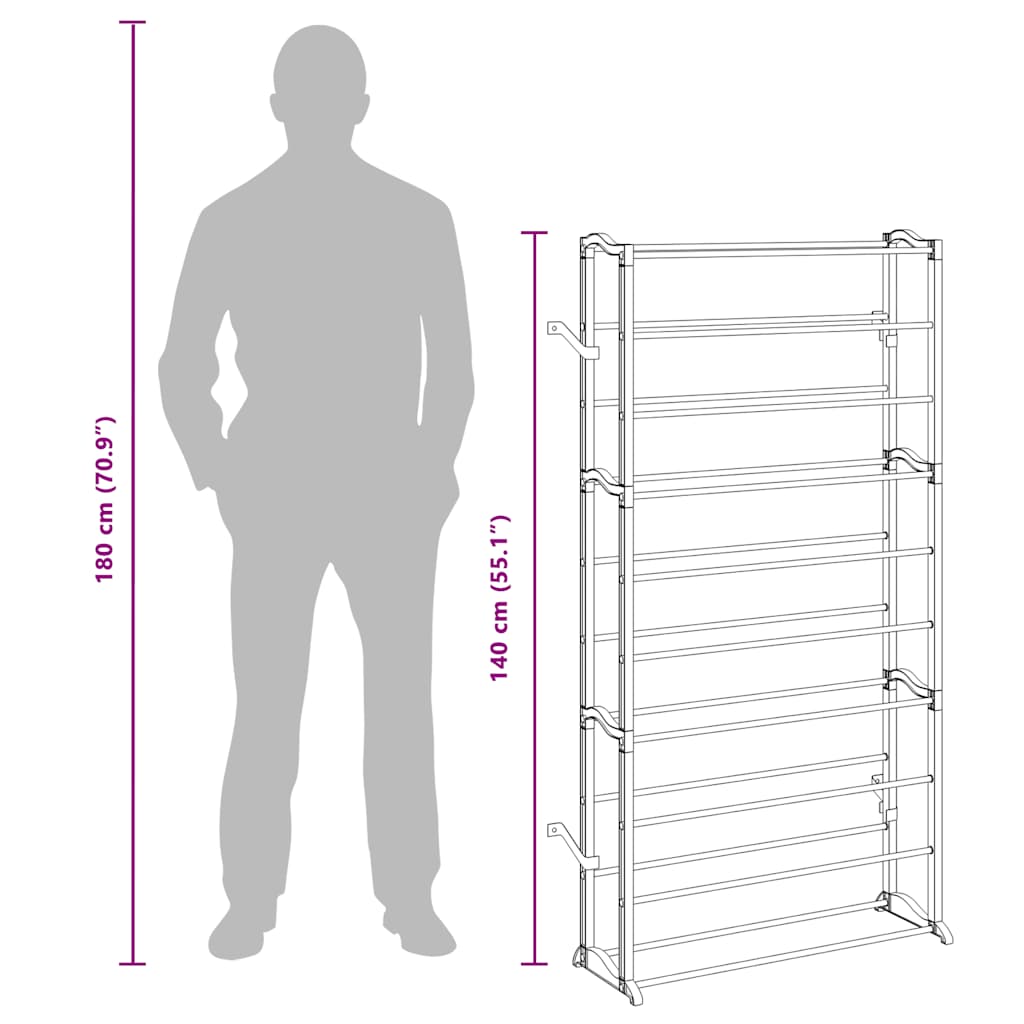 10 Tier Shoe Rack/Shelf