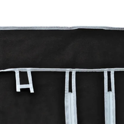 Folding Wardrobe Black 110x45x175 cm