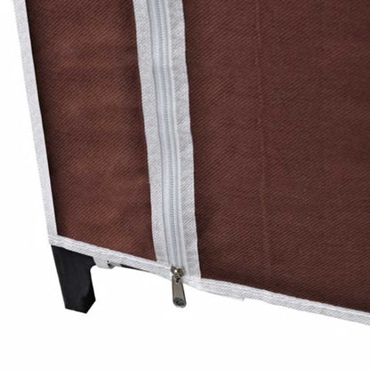 Fabric Wardrobe Brown